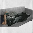 thumbnail image 6 of Industrial Soft Flannel Fleece Throw Blanket, Wheels of System with Medieval Old Human Body Animation Device Gears of Whole Theme, Cozy Plush for Indoor and Outdoor Use, 50" x 70", Grey, by Ambesonne, 6 of 6