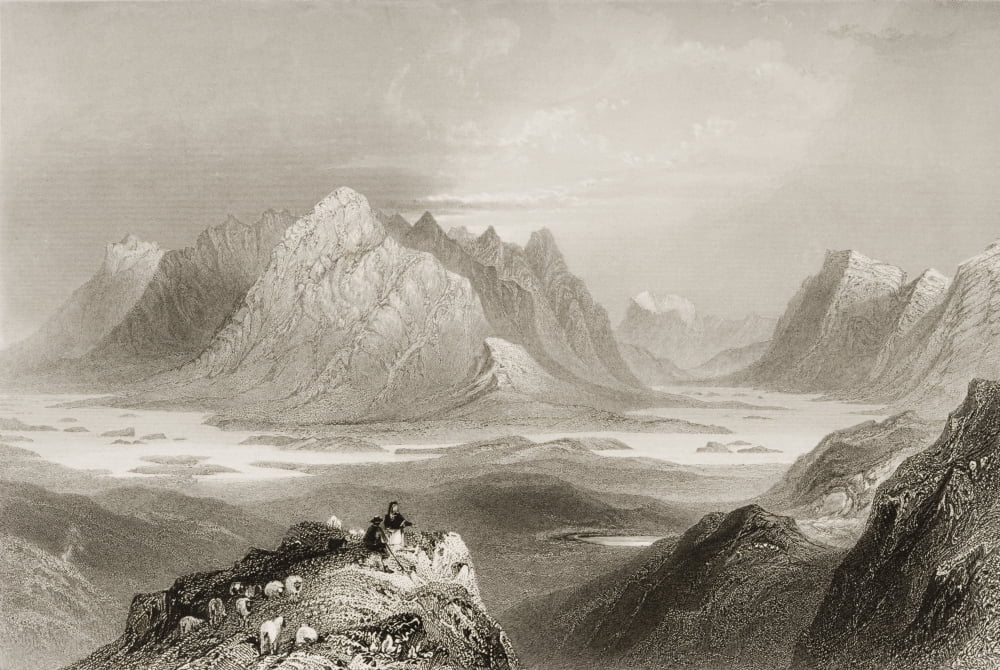 Scene From Cloonacartin Hill Connemara Ireland Drawn By WHBartlett Engraved By R Brandard From The Scenery And Antiquities Of Ireland By NPWillis And JStirling CoyneIllustrated From Drawings By WHBar