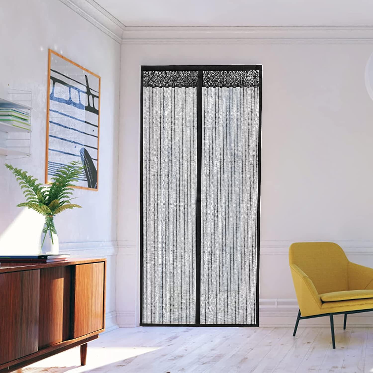 Magnétique Moustiquaire Porte 250 X 230 Cm Facile À Installer