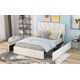 thumbnail image 5 of Cama tapizada 140 x 200 cm, cama doble con 4 cajones, somier y cama articulada, cama de terciopelo para adolescentes, adultos (sin colchones) esquí esquí Gafas de esquí, 5 of 5