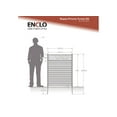 thumbnail image 3 of Enclo Privacy Screens EC18021 4 ft H x 3 ft W Nappa Lasercut WoodTek Vinyl Charcoal Color Privacy Screen Kit (2 Panels), 3 of 9