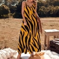 thumbnail image 2 of Animal Print Patterns Design Sleeveless Dress Woman Fashion Long Dresses Women's Summer Suit Dress 2025, 2 of 7