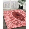 thumbnail image 3 of Ahgly Company Machine Washable Indoor Round Transitional Pastel Pink Area Rugs, 5' Round, 3 of 7