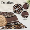 thumbnail image 3 of Brown Boho Body Pillow Covers 20"x60", Vintage Ethnic Tribe Retro Abstract Art Soft Brushed Microfiber Breathable Throw Pillow Covers, Pillowcase with Zipper for Couch Sofa Bedroom Living Room, 3 of 9