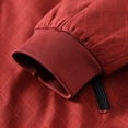 thumbnail image 6 of FRSASU Men's Comfortable Loose Coat Business Casual Stand Collar Zipper Jacket for Casual Outdoor Bike Outerwear Red, 6 of 9