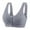 Gray, variant on JGTDBPO Front Button Bra For Women No Underwire Extra-Elastic High Support Soft Cup Everyday Sleep Bra Push Up Front Snaps Bras Front Closure Plus Size Sports Bras For Women Girls