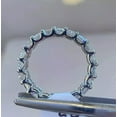 thumbnail image 4 of Silver 3Ct Radiant Cut Lab-Created Diamond 14K White Gold Plated Eternity Wedding Band Ring, 4 of 5