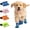 Blue, variant on Dog Shoes for Hot Pavement, Breathable Summer Dog Boots with Non-Slip Sole, Paw Guards for Small Medium Large Dogs, Outdoor Walking & Beach Sandals ,Blue:S