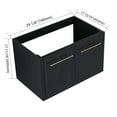 thumbnail image 3 of 30 Inch Wall-mounted Bathroom Vanity (Only the Cabinet Body, No Top Sink), Black Chestnut, 3 of 11
