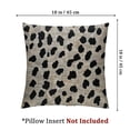 thumbnail image 4 of Acheng  Polka Dots Decorative Throw Pillow Cover Case, Brush Strokes Dots Cotton Linen Outdoor Pillow Cases Square Standard Cushion Covers for Sofa Couch Bed Car  18x18in, 4 of 7