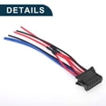 thumbnail image 3 of 1 Set  Blower Motor Resistor Cable Connector for Renault Clio No.8200729298 Wiring Harness Adapter Black, 3 of 6