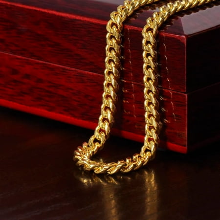 Men's Cuban Necklace Neck Chain, Adjustable Length, Gold Chain, Silver Chain