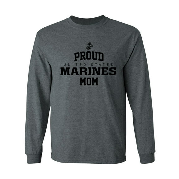Proud Marines MOM Adult Long Sleeve T-shirt