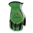 thumbnail image 2 of John Deere Split Cowhide Palm Work Gloves - Non-Slip - Large, Black, 2 of 7