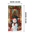 thumbnail image 3 of Christmas Door Cover 6.7x3 Ft Xmas Background Door Curtain Exquisite Printed Door Covers Hanging Fabric Winter Holiday Decor Gifts, 3 of 6