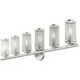 thumbnail image 5 of 44.4 inch 6 Light Brushed Nickel Bathroom Vanity light fixture with Brushed Nickel Stainless Steel Mesh Shade Shade, 5 of 5