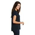 thumbnail image 3 of District Made Ladies Drapey Dolman Tee-S (New Navy), 3 of 6