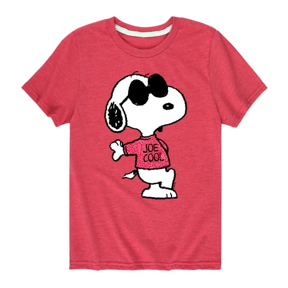 Peanuts - Joe Cool Pattern - Toddler And Youth Short Sleeve Graphic T-Shirt