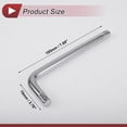 thumbnail image 4 of Herramienta de extensión de socket de impacto Unique Bargains 1 Pcs 185x70mm Tono plateado Acero al carbono para reparación de automóvil, motocicleta, dirtbike, forma L, 1/2 pulgada de transmisión, 4 of 7