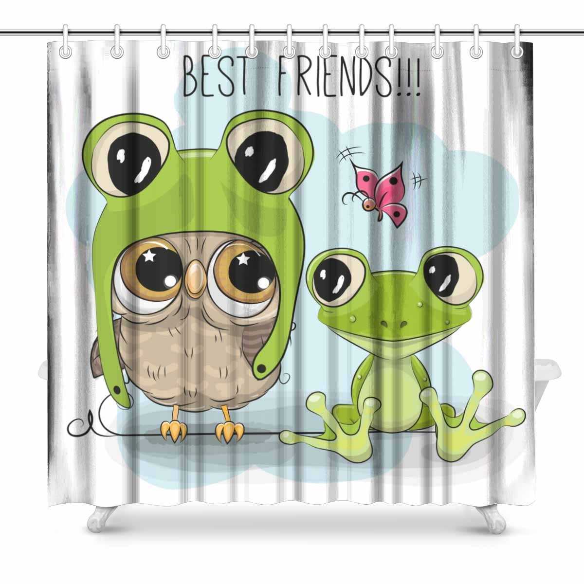 frog shower curtain