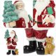 thumbnail image 5 of ColoMX Resin Santa Claus Statue Regalo de Navidad Fiesta de Navidad Artesanía de resina Santa Claus Figura, 5 of 7