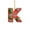 K, variant on Candy Cane Alphabet Christmas Ornaments with Red Letters and Berry Design,A to Z Mini Monogram Hanging Pendants for Xmas Tree Decorations,DIY Craft Party Home Holiday Decorative Accents