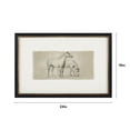 thumbnail image 6 of My Texas House Pair Horses Pencil Drawing Two-Tone Framed Wall Art 24x16, 6 of 6