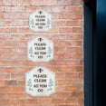 thumbnail image 3 of Heritage Plus Please Clean As You Go Wall or Door Sign | Public Spaces Signage - Small, 3 of 8