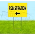 thumbnail image 1 of Registration Left (18" x 24") Yard Sign, Includes Metal Step Stake, 1 of 6