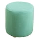 thumbnail image 1 of Fundas para otomanas superelásticas, fundas para otomanas redondas, fundas suaves y elásticas Verde claro, 1 of 9
