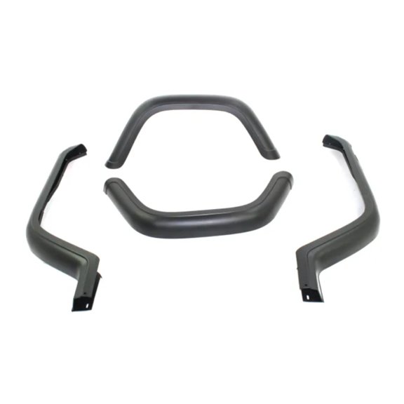 KarParts360 For Jeep Wrangler 1990 91 92 93 94 1995 Fender Flare Kit Driver And Passenger Side | Pair | Front And Rear | Black | Made OF Plastic | 4 Pieces