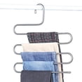 thumbnail image 2 of Perchero para pantalones, perchas para armario, perchas para pantalones tipo S de acero inoxidable, estante de almacenamiento multicapa para ahorrar espacio, 2 of 5
