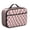 Pink Wavy Checkered, variant on Yellow and White Checkered Pattern Insulated Lunch Bag Teens,Bento School Lunch Bag for Teens for Work,Picnic or Travel 10.6x7.7x4.3 Inches,12 Can Capacity