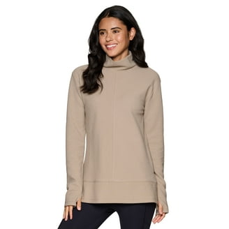 Avia Women's and Women's Plus ScubaKnit Quarter Zip Pullover