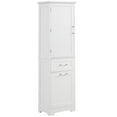 thumbnail image 6 of Tcbosik 68.4"H Tall Bathroom Cabinet, Narrow Storage Cabinet with Adjustable Shelf, Door and 2 Drawers, Floor Cabinet for Living Room, Entryway, Kitchen, White, 6 of 9