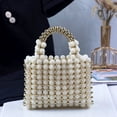 thumbnail image 4 of Zhuge Bolso de hombro tejido para mujer, bolso de mano tejido, bolso de mano tejido elegante para playa de verano, bolsos de hombro de 7,5 x 3,1 x 5,1 pulgadas (rojo), 4 of 4
