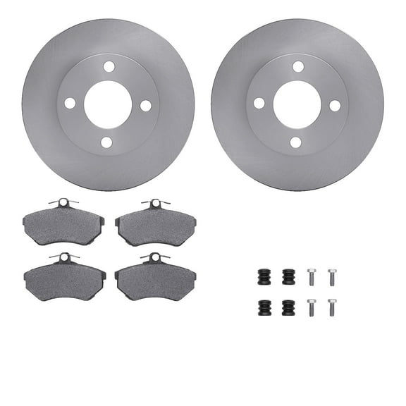Dynamic Friction Company Front Brake Rotors with 5000 Advanced Brake Pads includes Hardware 6512-73083