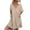 Beige, variant on AOOCHASLIY Clarance Dresses for Women 2022Fashion Women Summer Pockets V-Neck Solid Loose Short Sleeve Mini Dress