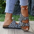 thumbnail image 4 of SACFOF Slide Sandals for Women with Soft Cork Footbed and Strap, Ladies Fashion Platform Slide Sandals Comfortable Slip On Style, 4 of 6
