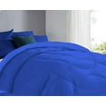 thumbnail image 4 of DNG Creations 3 Piece Solid U Shape Pattern Comforter Ultra Soft 100% Egyptian Cotton, 800 Threads Count 550 GSM All Season - Solid Royal Blue Colour ( Twin/Twin XL - Size ), 4 of 8