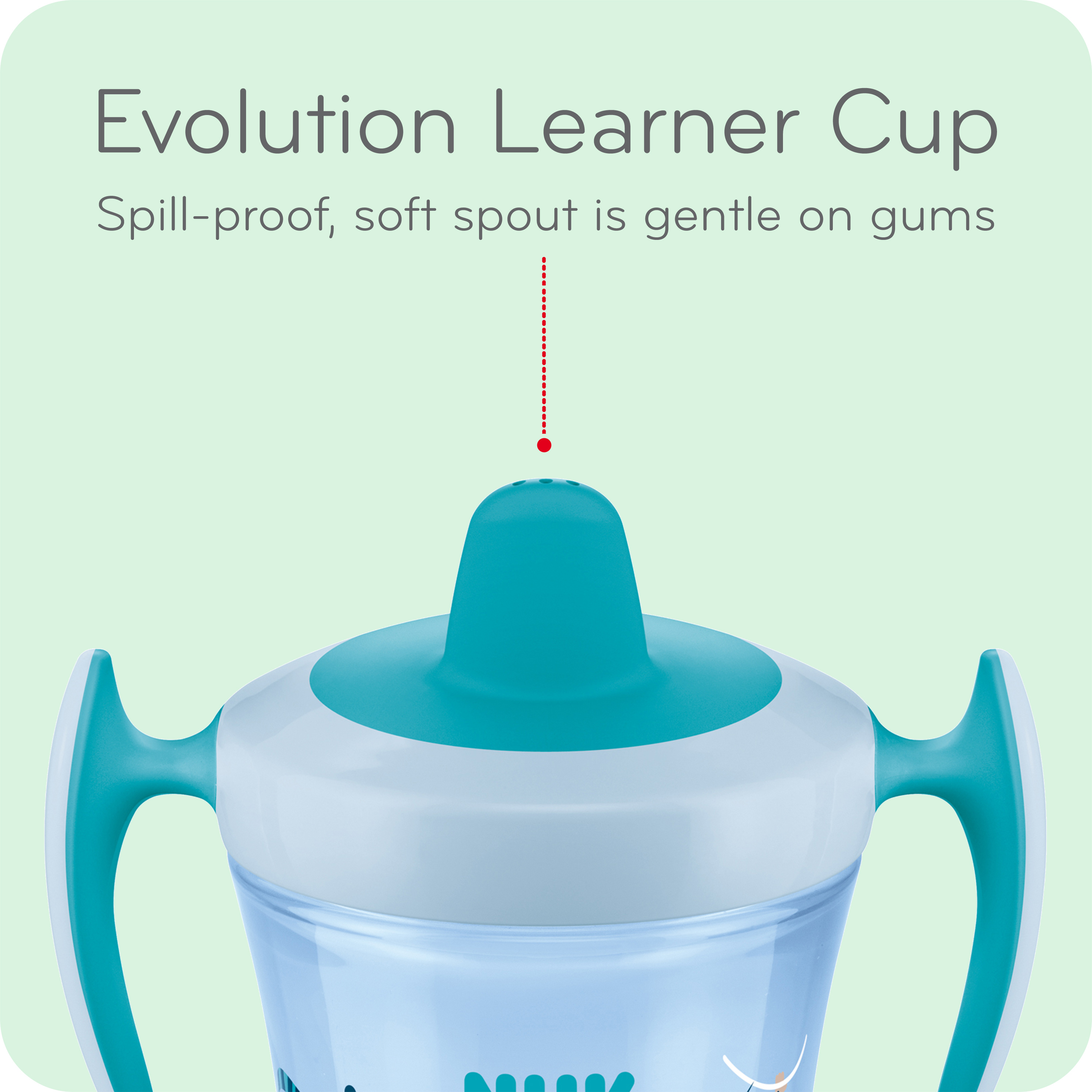 Nuk 12m Evolution Straw Cup - EA - Randalls