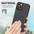 thumbnail image 2 of for iPhone 14 Case, Carbon Fiber Leather Slim Protective Cover, Full Protection Strong Impact Resistance Smartphone Protection for iPhone 14, Black, 2 of 8