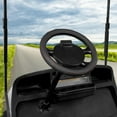 thumbnail image 4 of 10L0L 13inch Golf Cart Steering Wheel Cover for EZGO TXT RXV ,Anti Slip PU Leather & Comfortable Grip Feeling , Black+Red, 4 of 8