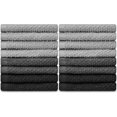 thumbnail image 2 of DecorRack 16 Pack Kitchen Dish Towels, 100% Cotton Wash Cloth, 12x12 inch, Gray (16 Pack), 2 of 6
