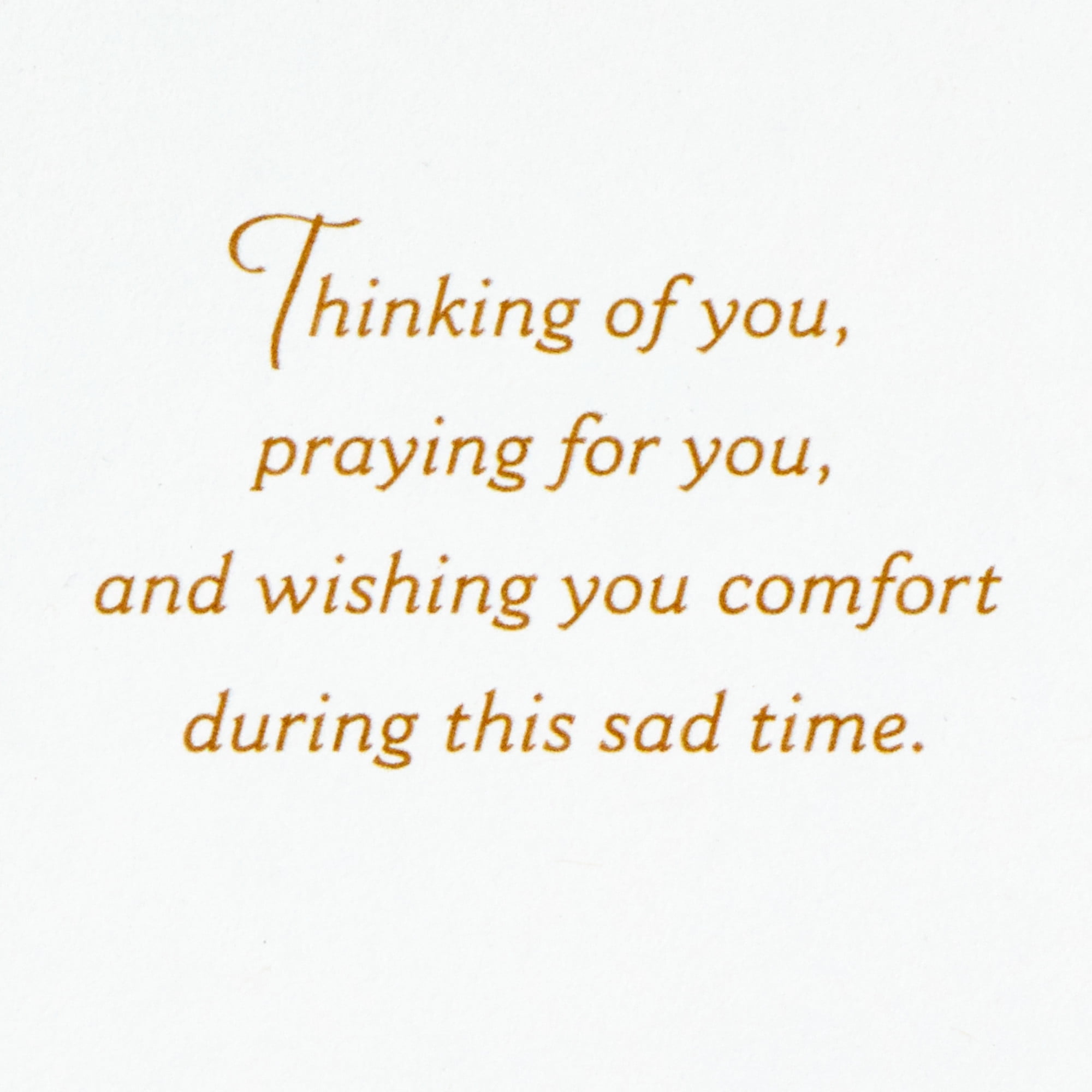 Hallmark Sympathy Card (Praying for You)