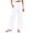 White, variant on Kelon Women's Casual Pants, Women Wide Leg Palazzo Pants 2026 Summer Casual Loose Elastic High Waisted Flowy Lounge Beach Trousers Work Outfits, S