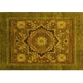 thumbnail image 1 of Ahgly Company Machine Washable Indoor Rectangle Abstract Yellow Modern Area Rugs, 6' x 9', 1 of 4
