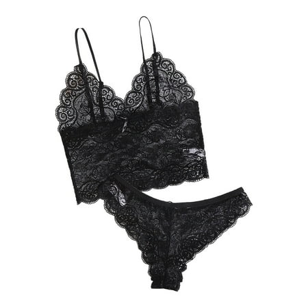

Wandatree Womens Summer Tops Lingerie Corset Lace Free Wire Racy Muslin Sleepwear Underwear Tops+Briefs