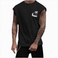 thumbnail image 5 of NOLDARES Men's Breathe Tank Tops Workout Swim Beach Shirts Sleeveless Shirts for Bodybuilding Gym Fitness Training(Black,L), 5 of 5
