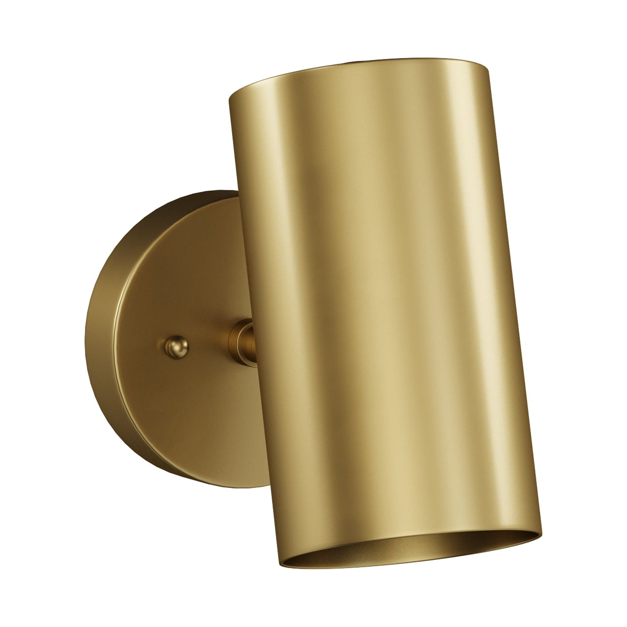 MoDRN Scandinavian Brass Wall Sconces, Set of 2